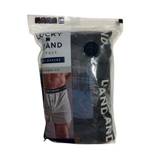 Men's LUCKY BRAND 4-Pk Relaxed Fit 100% Cotton Knit Boxers - Sz 2XL(44-46) New